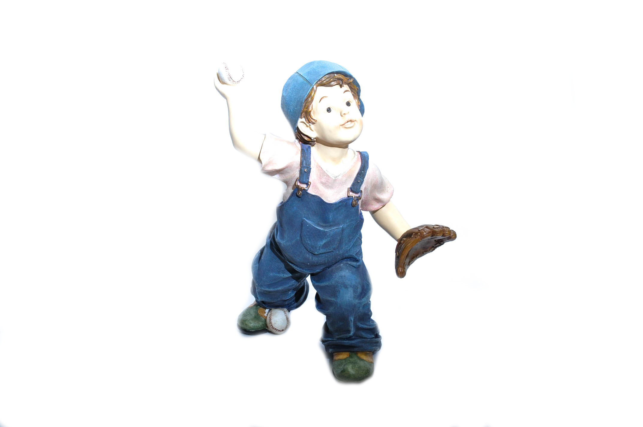 Set of Large Baseball Figurines