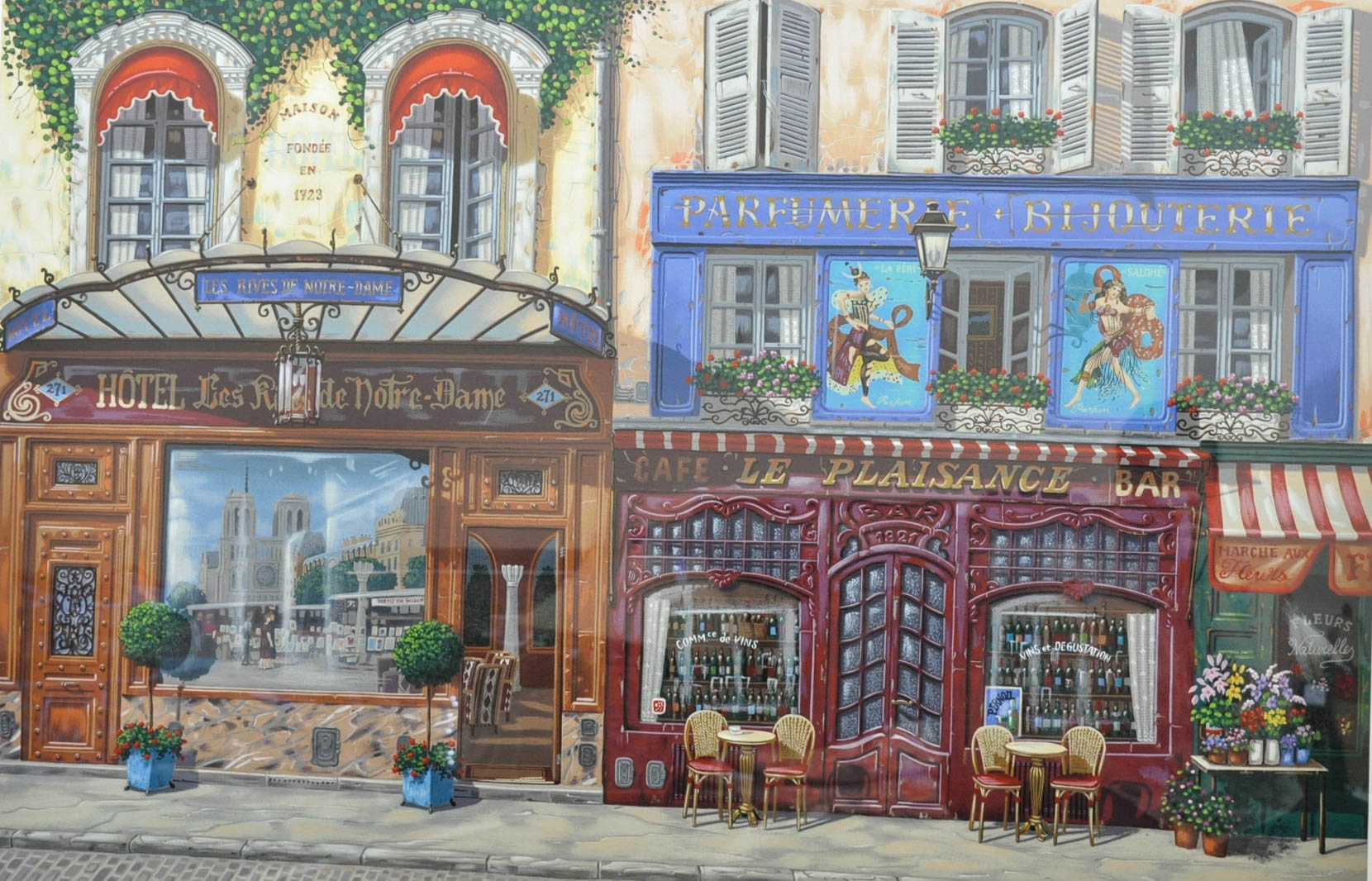 Liudmila Kondakova Limited Edition Serigraph "Les Rives de Notre Dam"