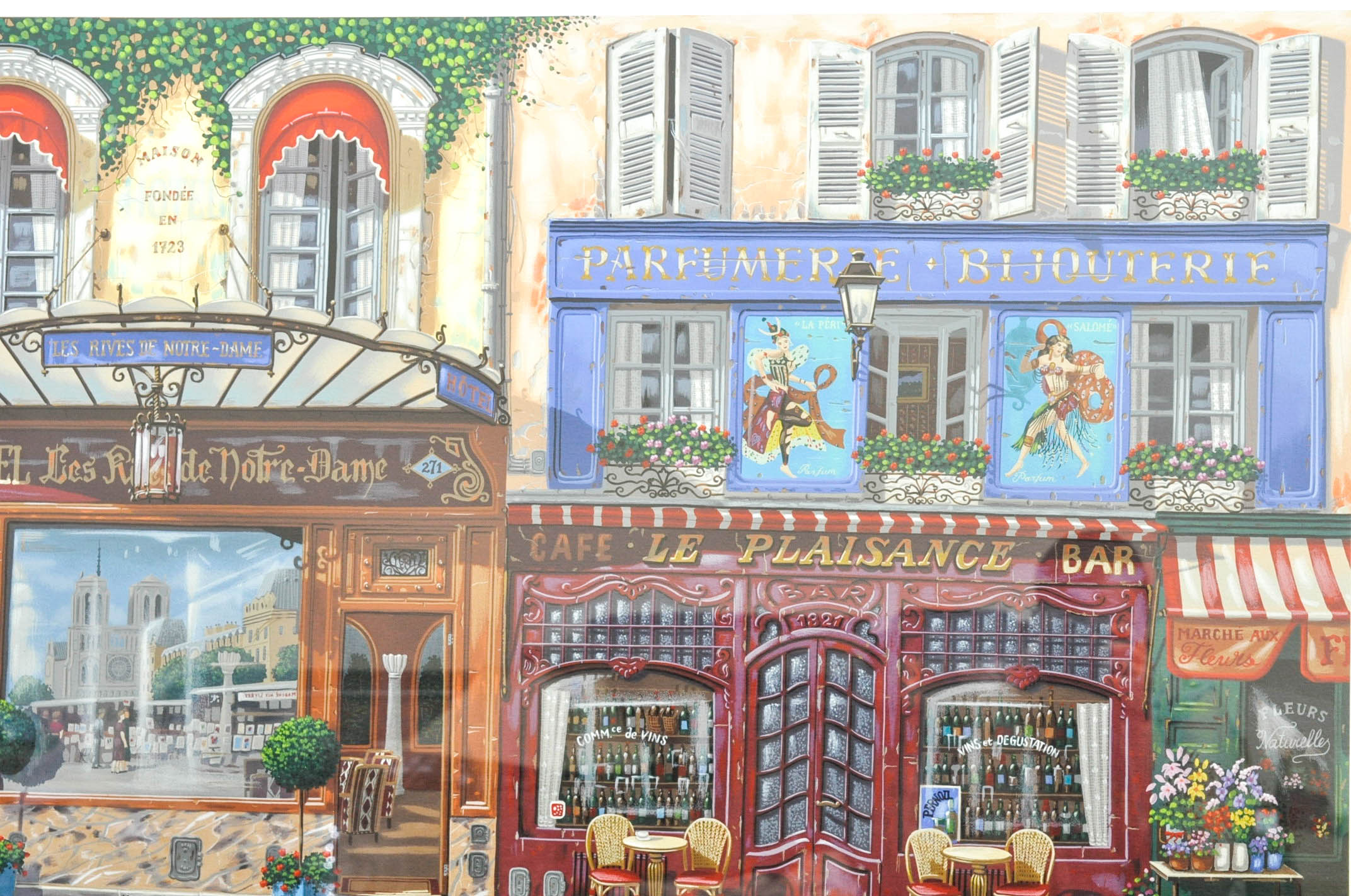 Liudmila Kondakova Limited Edition Serigraph "Les Rives de Notre Dam"