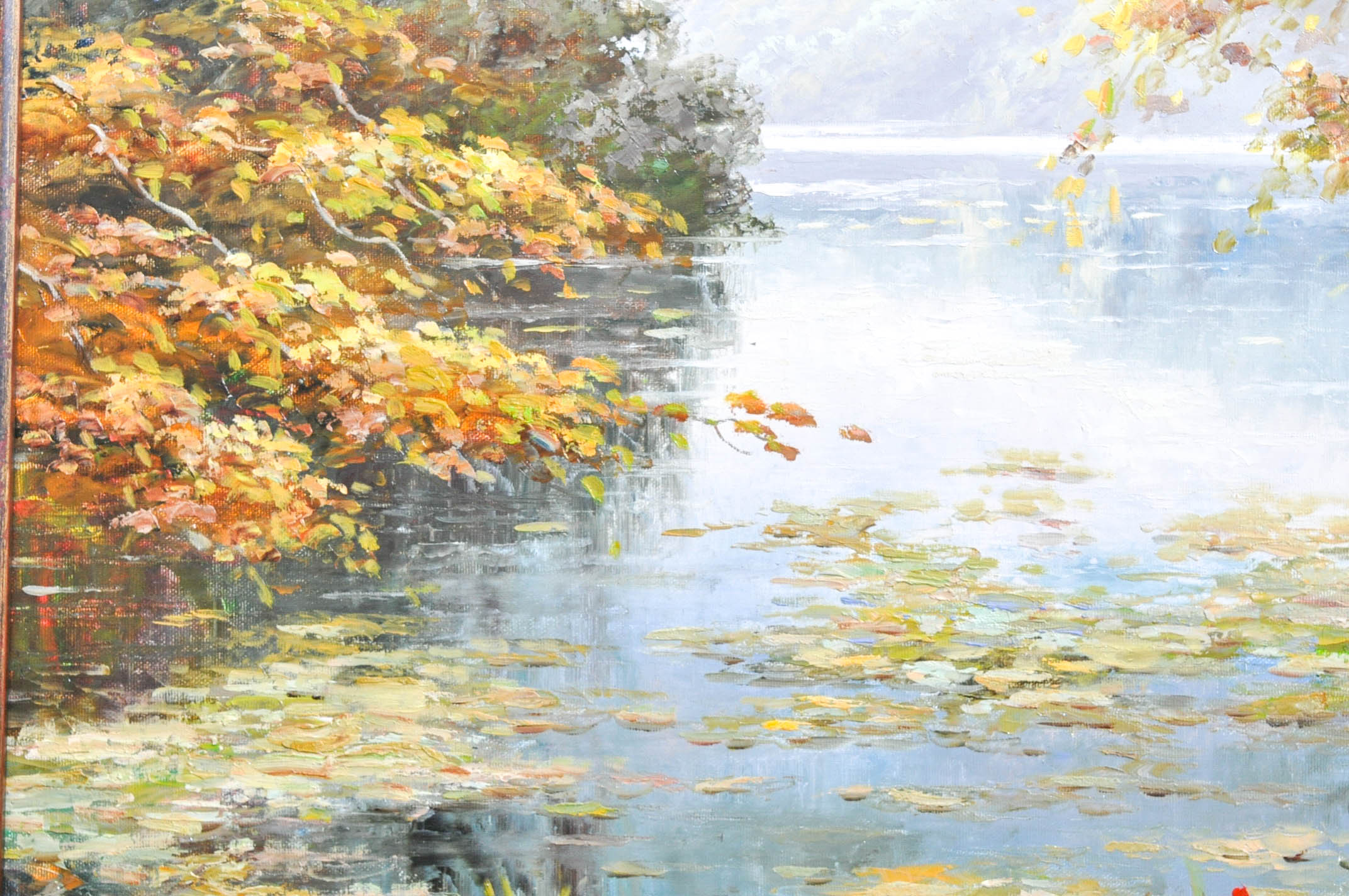 Framed Original Oil Painting by P. Charles