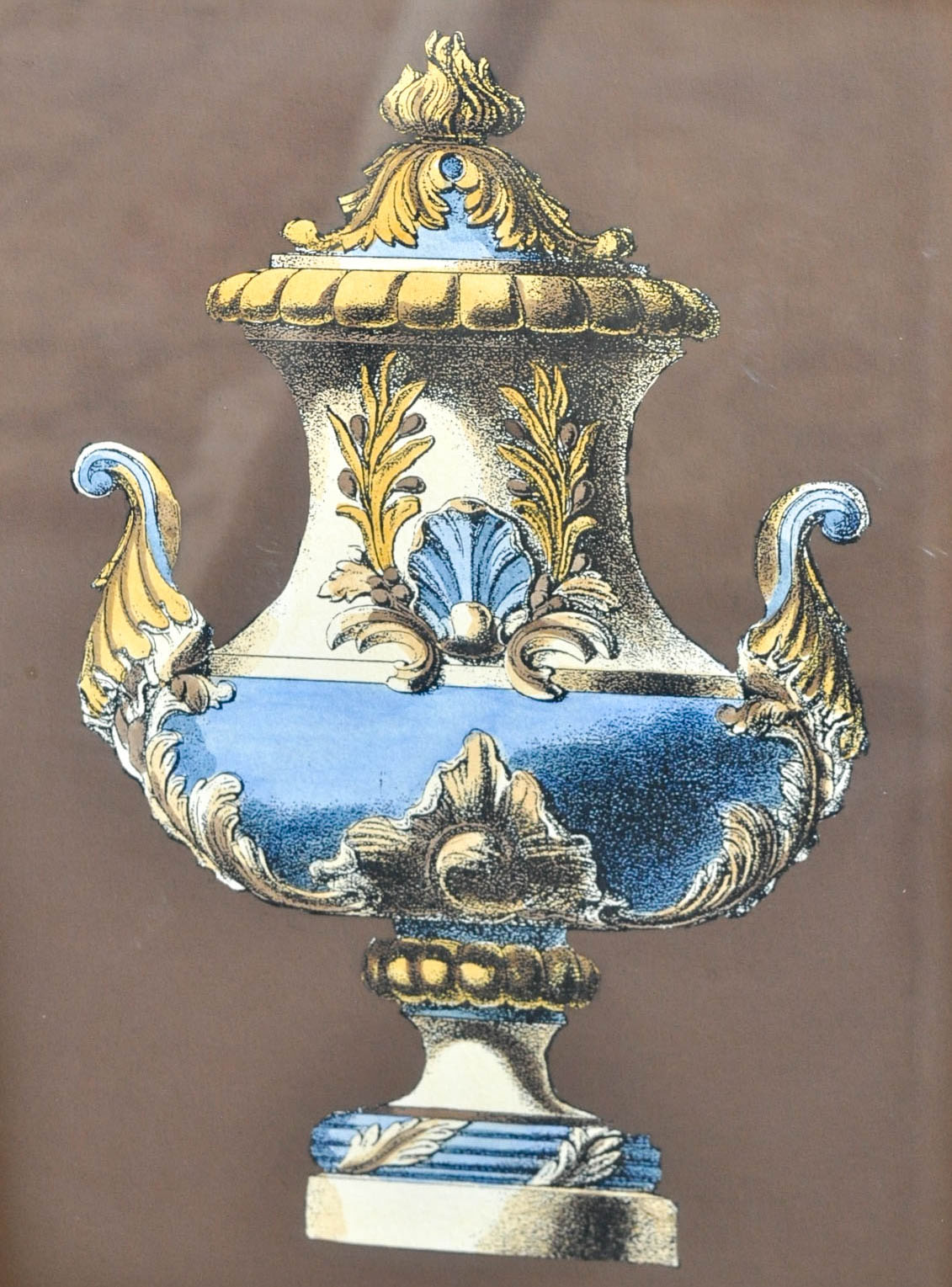 Pair of Framed Giclee Urn Prints