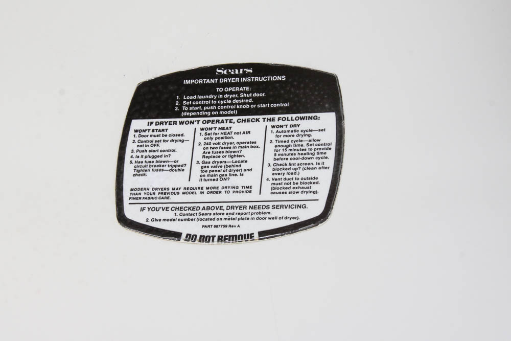 Clothes Washer and Kenmore Gas Dryer