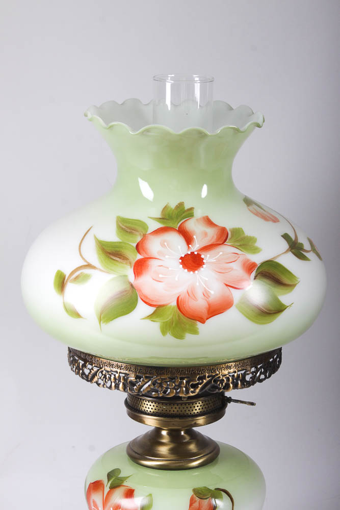 Hand-Painted Faux Gas Table Lamp