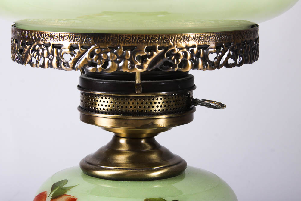 Hand-Painted Faux Gas Table Lamp