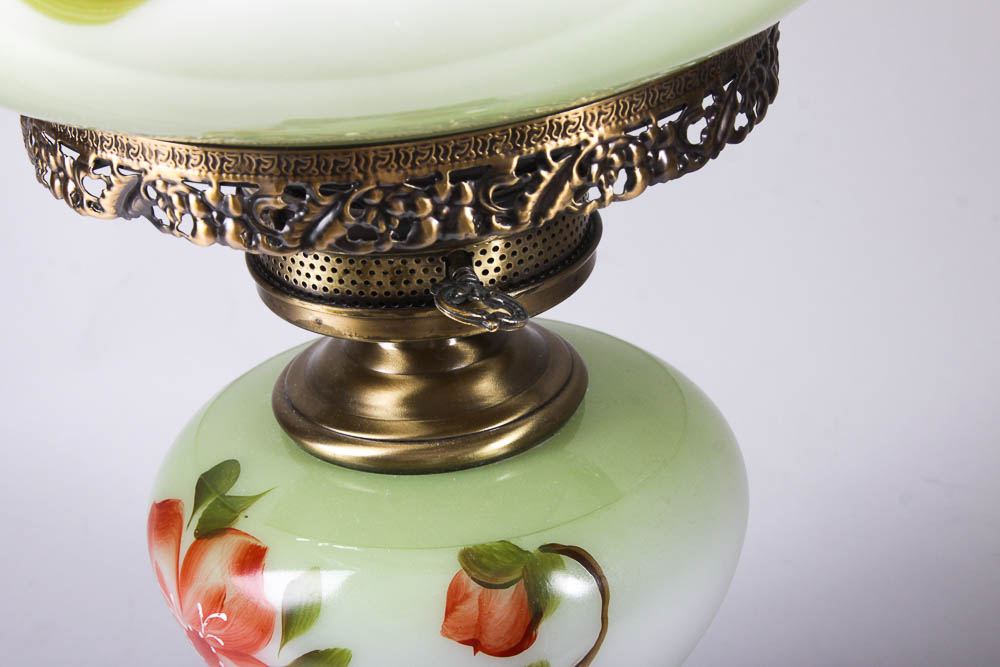Hand-Painted Faux Gas Table Lamp