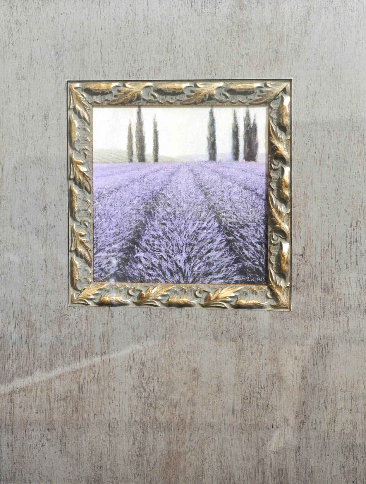 Pair of Offset Lithographs of Lavender Fields