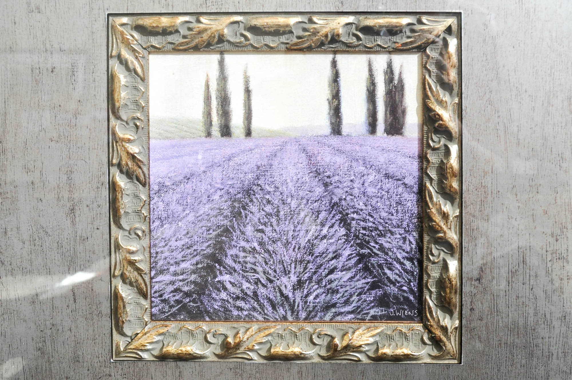 Pair of Offset Lithographs of Lavender Fields