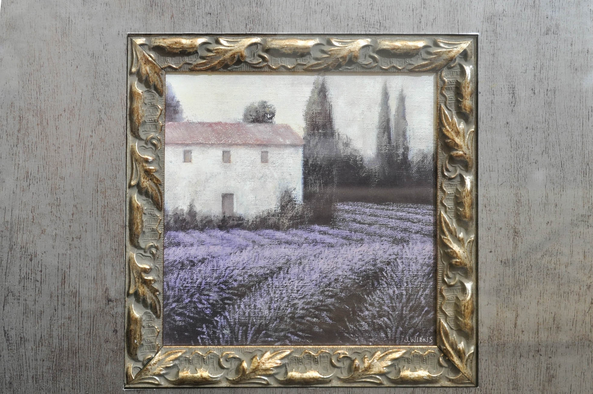 Pair of Offset Lithographs of Lavender Fields