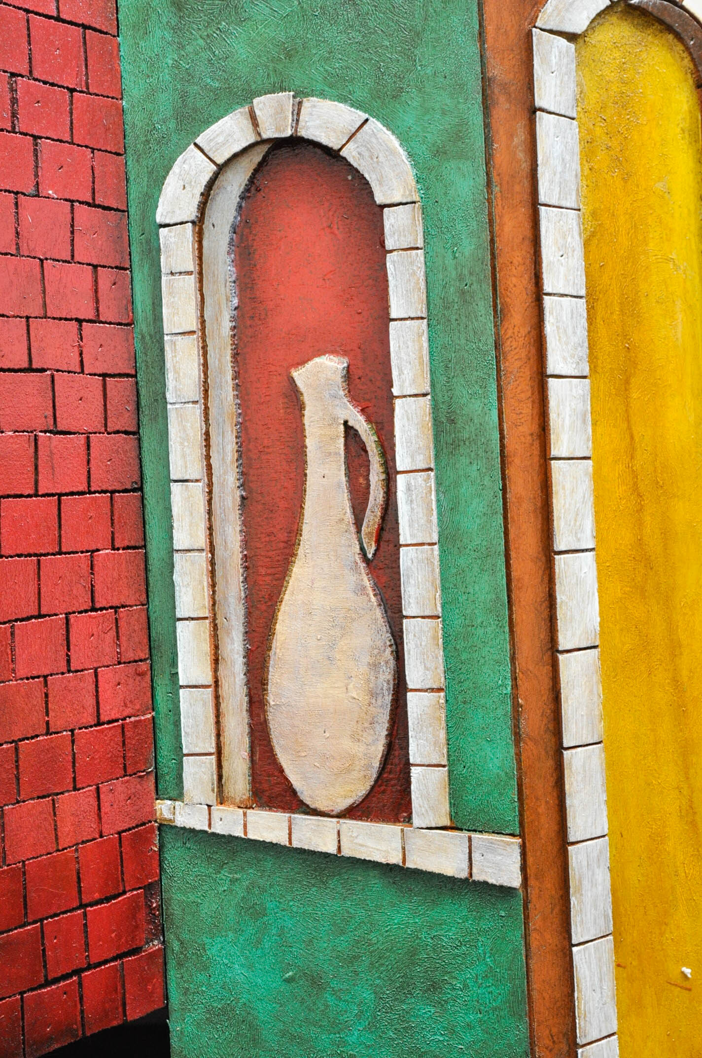 Decorative "Storefront" 3D Wooden Wall Hanging