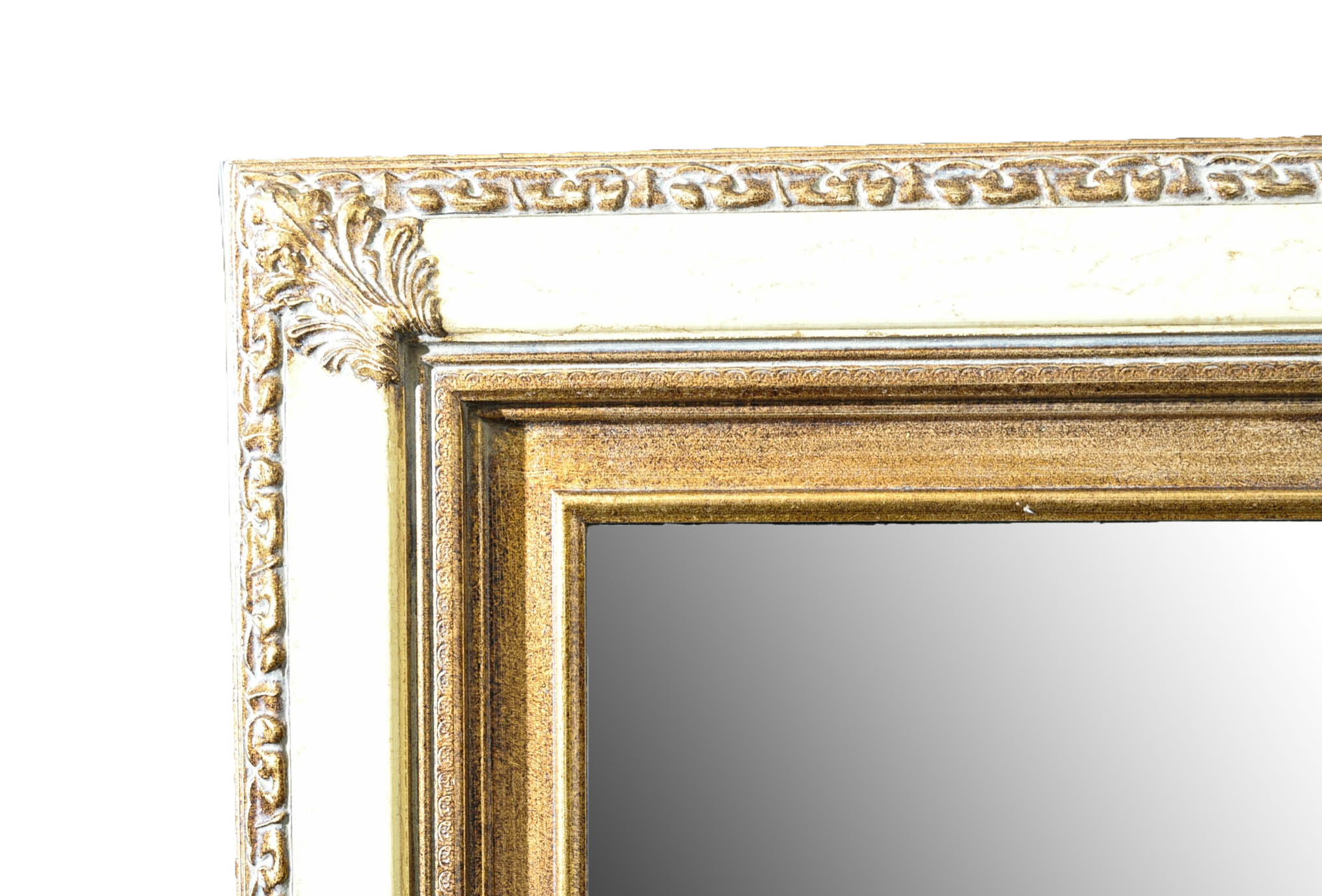 Gold Tone Wall Mirror