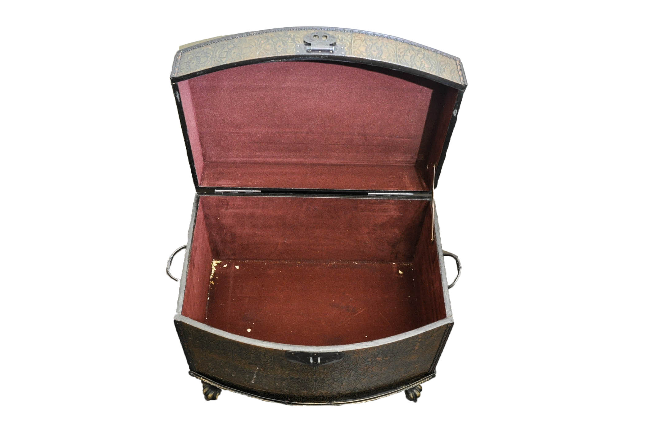 Set of Embossed Copper Tone Trunks