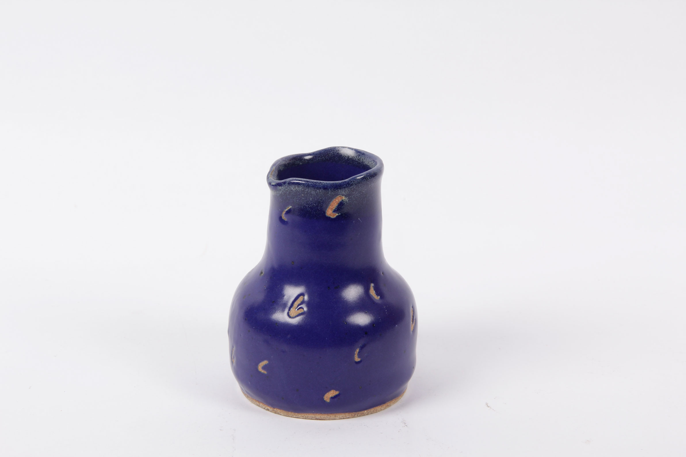Hand Made Blue Ceramic Vase