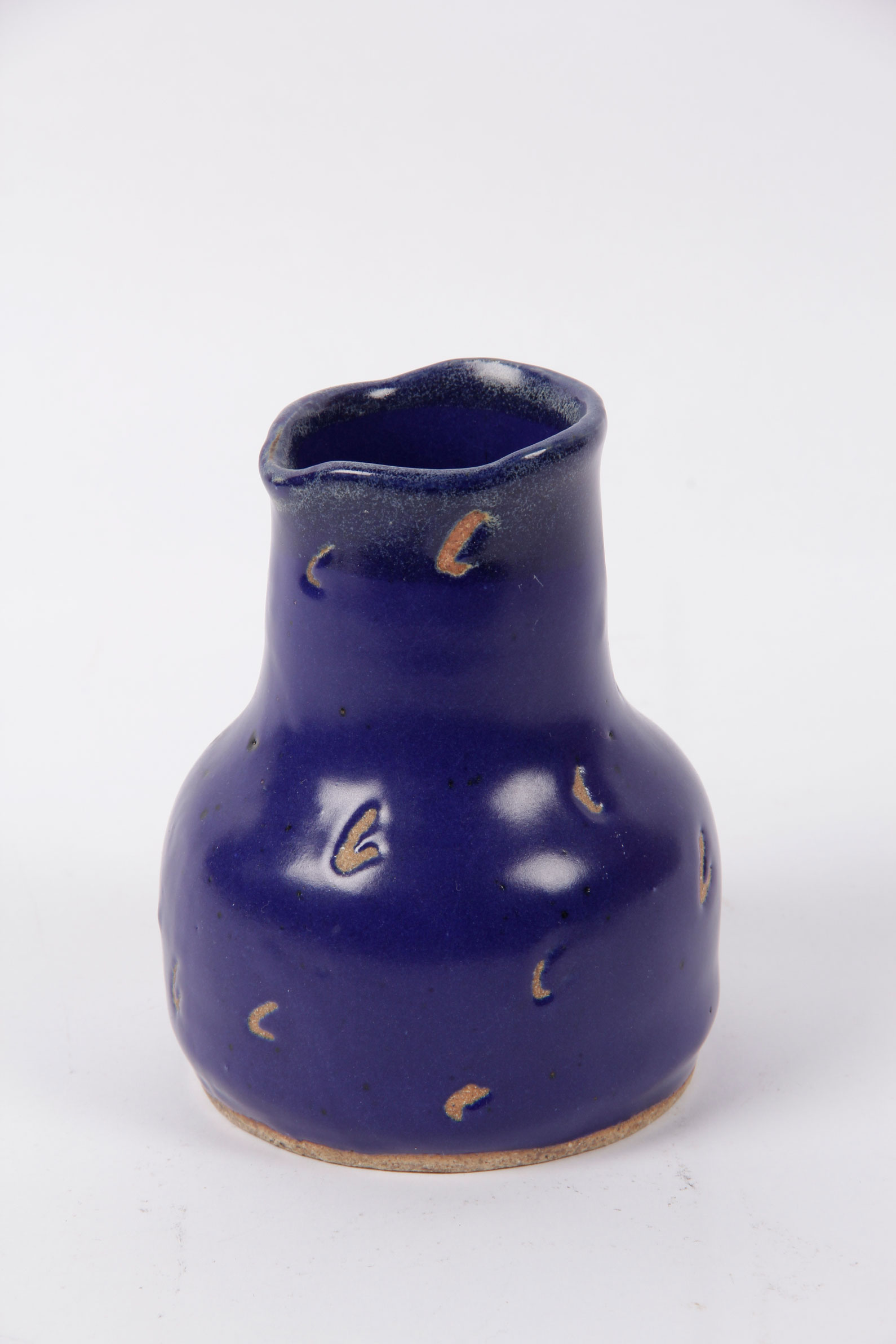 Hand Made Blue Ceramic Vase