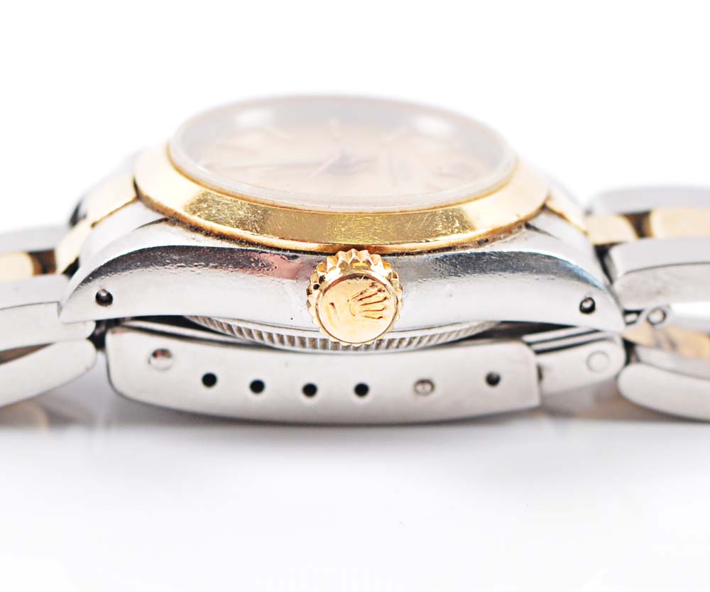 Women's 18K Yellow Gold Rolex Oyster Perpetual Watch