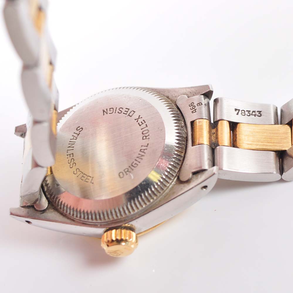 Women's 18K Yellow Gold Rolex Oyster Perpetual Watch