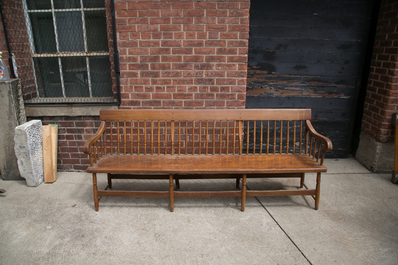 Federal Style Walnut Bench