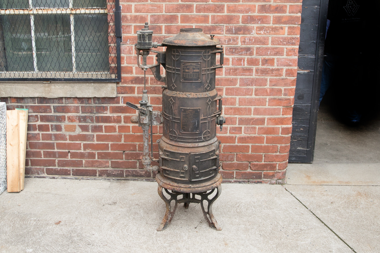 Early 1900s Pittsburg Bungalow Cast Iron Water Heater