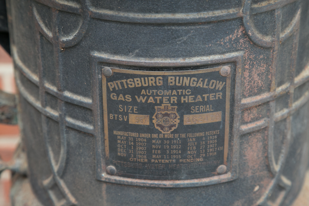 Early 1900s Pittsburg Bungalow Cast Iron Water Heater
