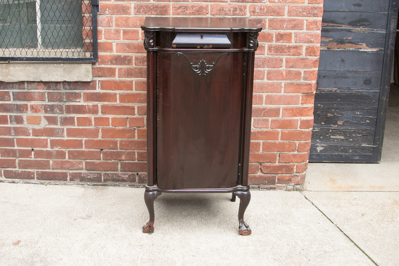 Vintage Wooden Sheet Music Cabinet
