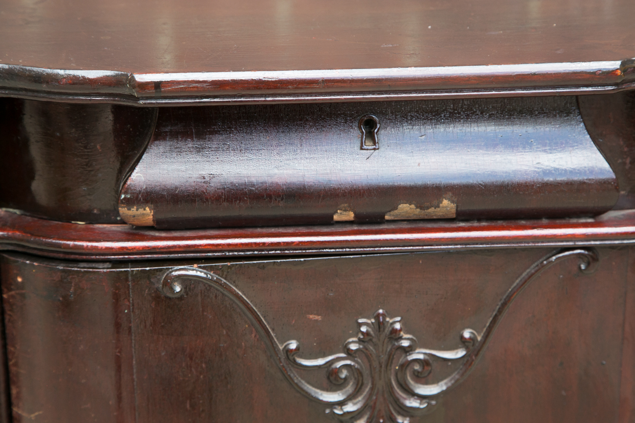 Vintage Wooden Sheet Music Cabinet