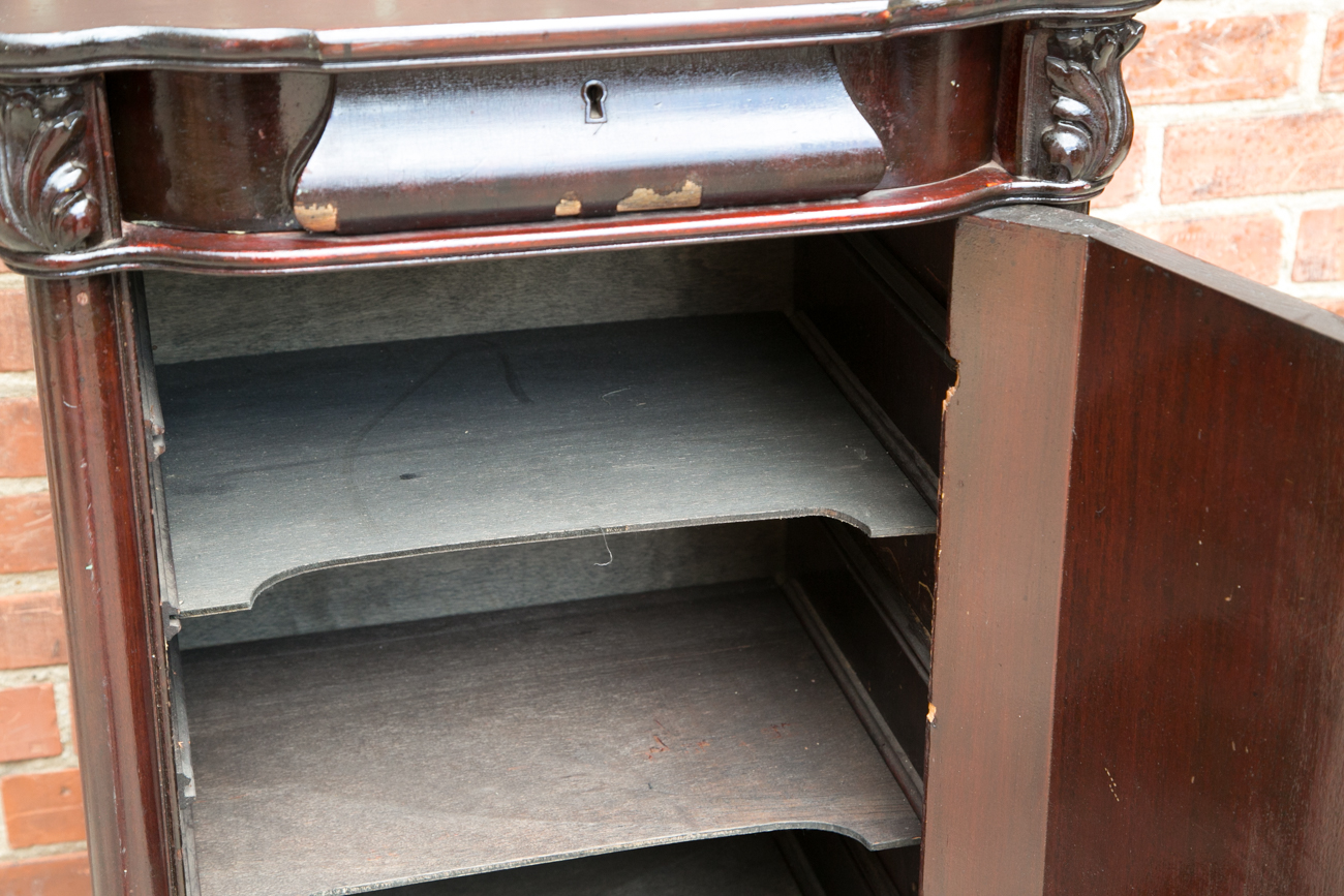 Vintage Wooden Sheet Music Cabinet