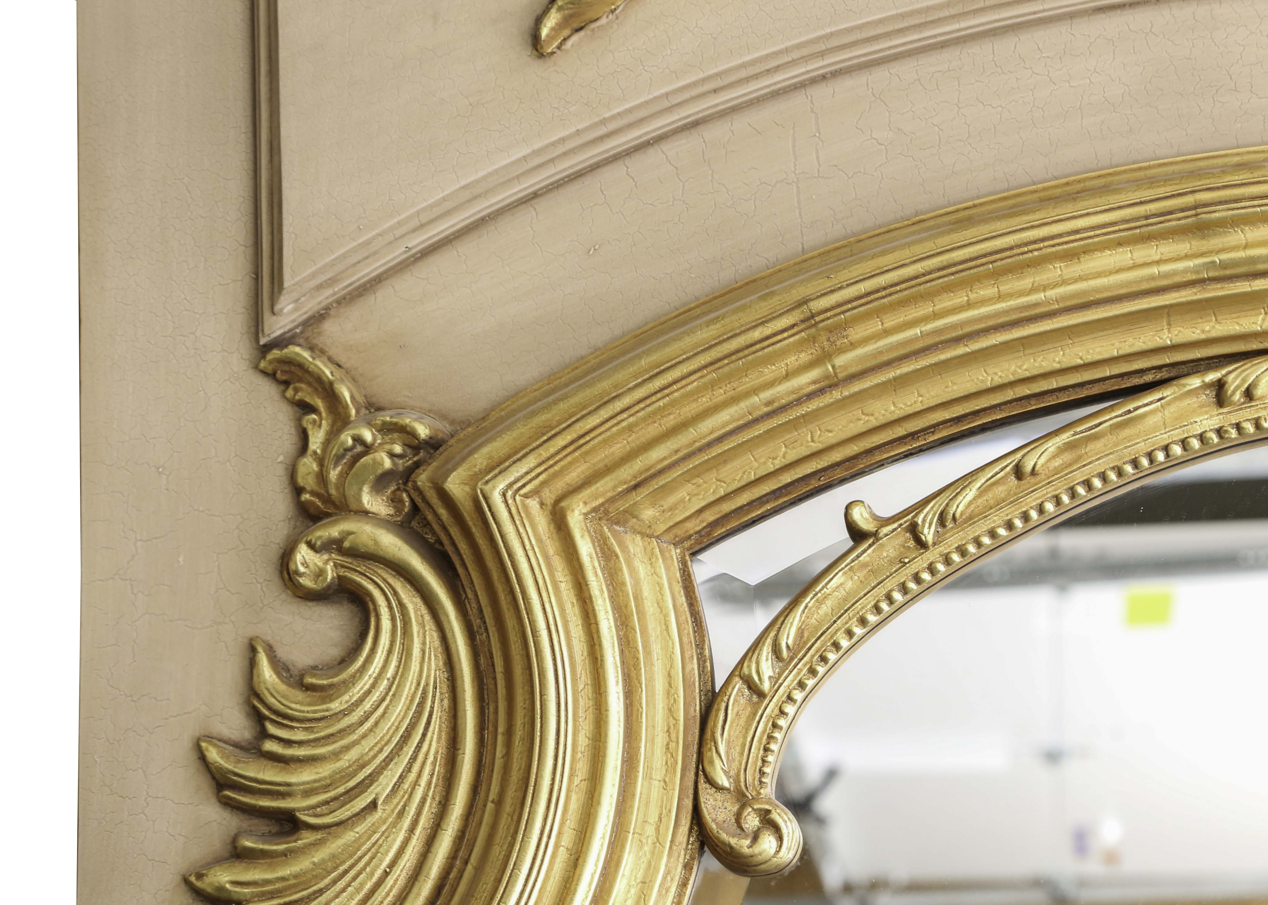 Monumental Gold Gilt Wall Mirror
