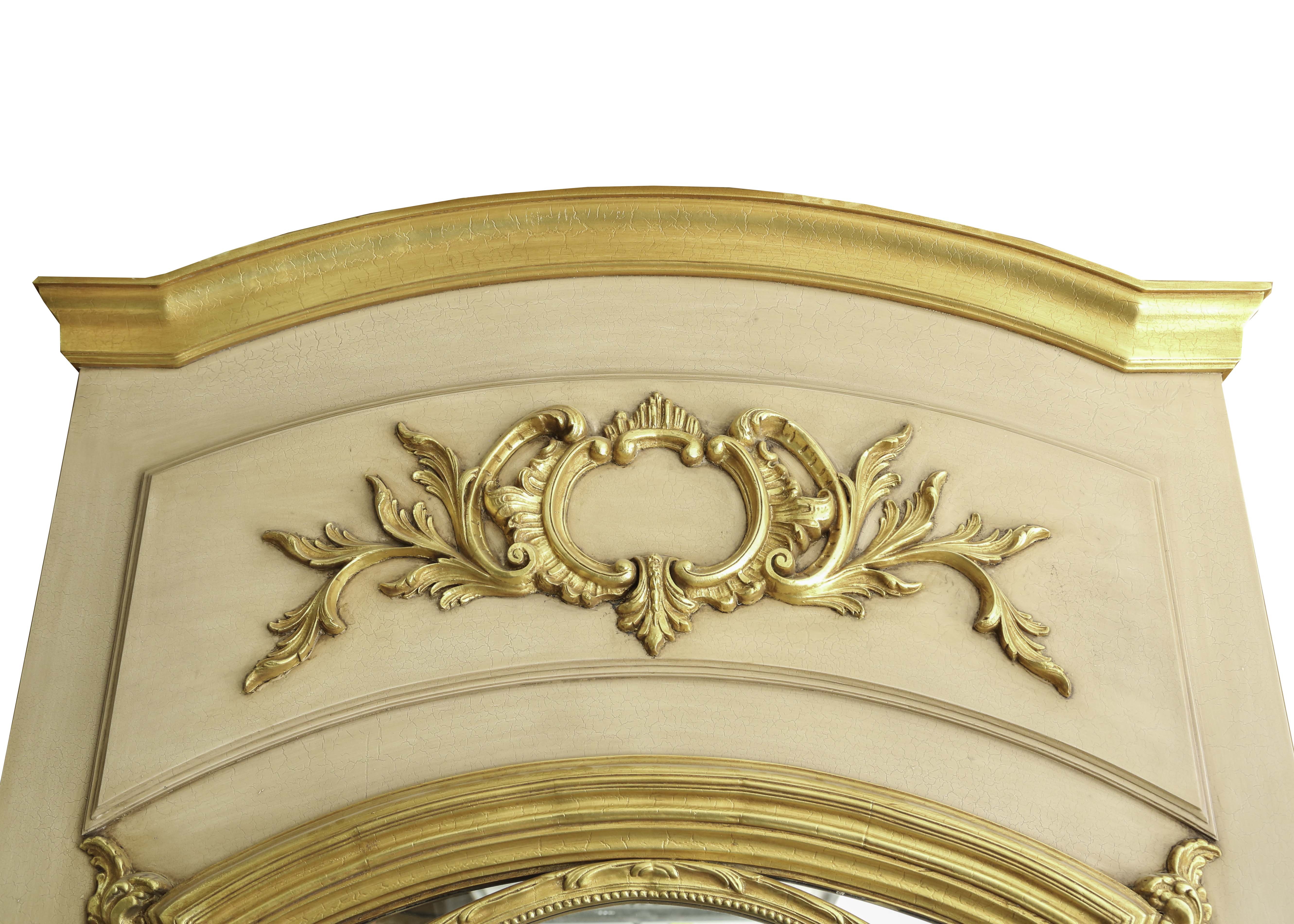 Monumental Gold Gilt Wall Mirror