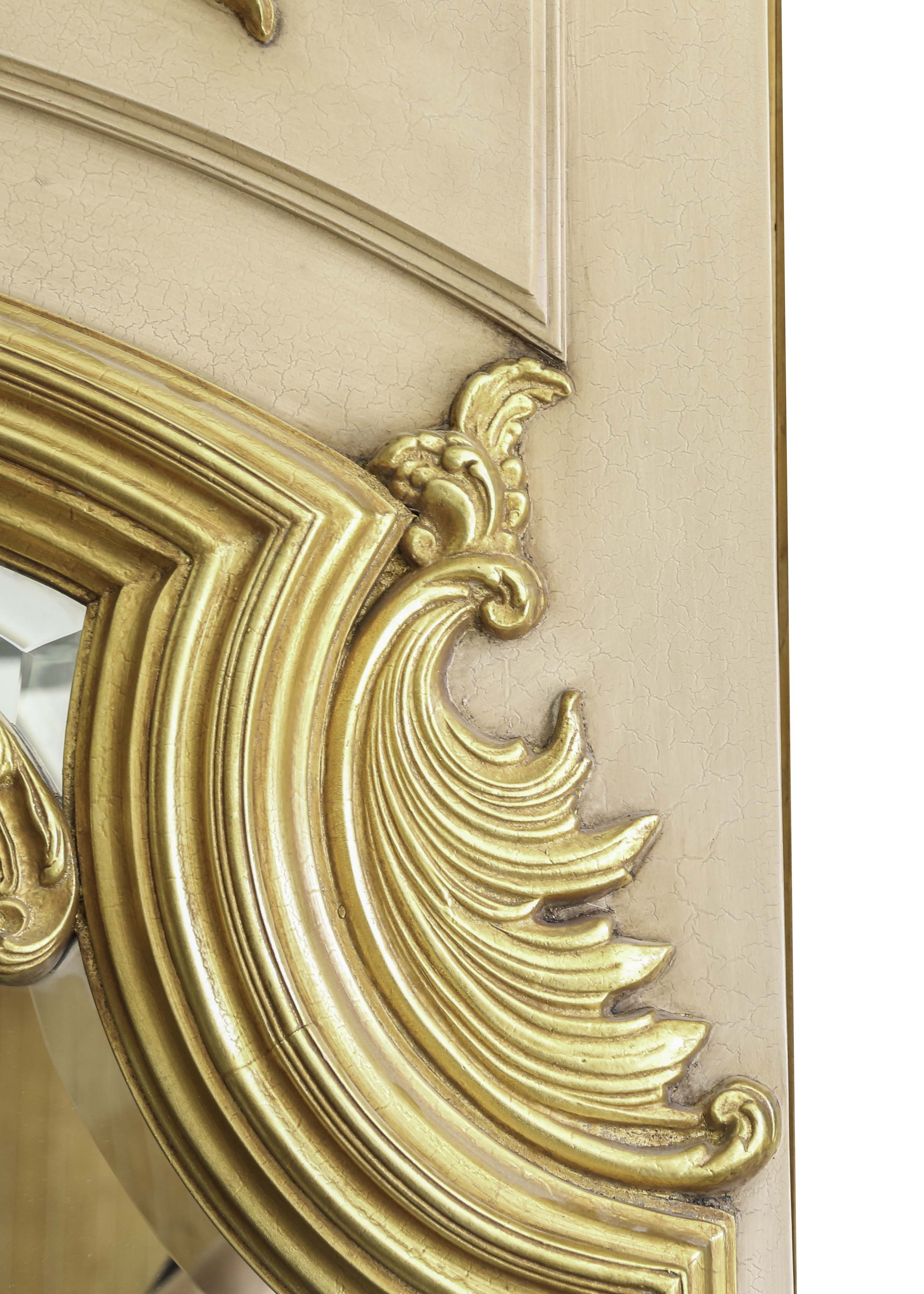 Monumental Gold Gilt Wall Mirror