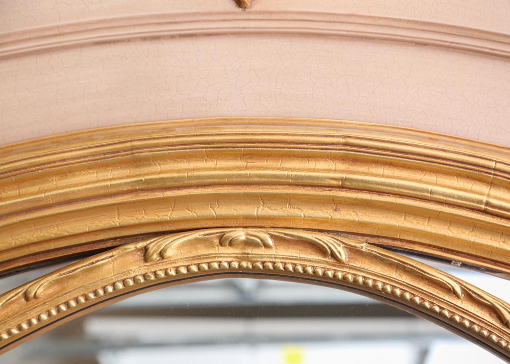 Monumental Gold Gilt Wall Mirror