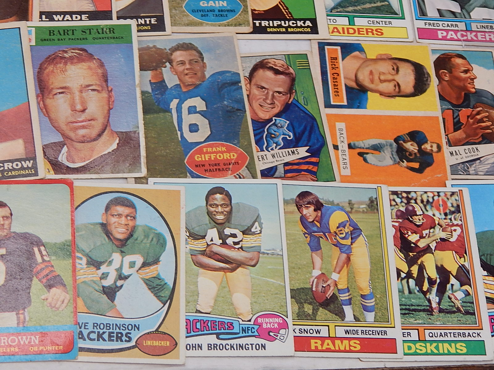 1950s to 1970s Mostly TOPPS Football Card Collection