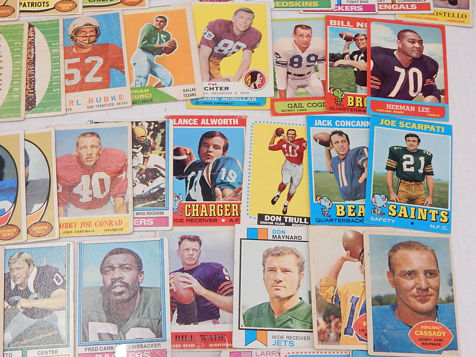 1950s to 1970s Mostly TOPPS Football Card Collection