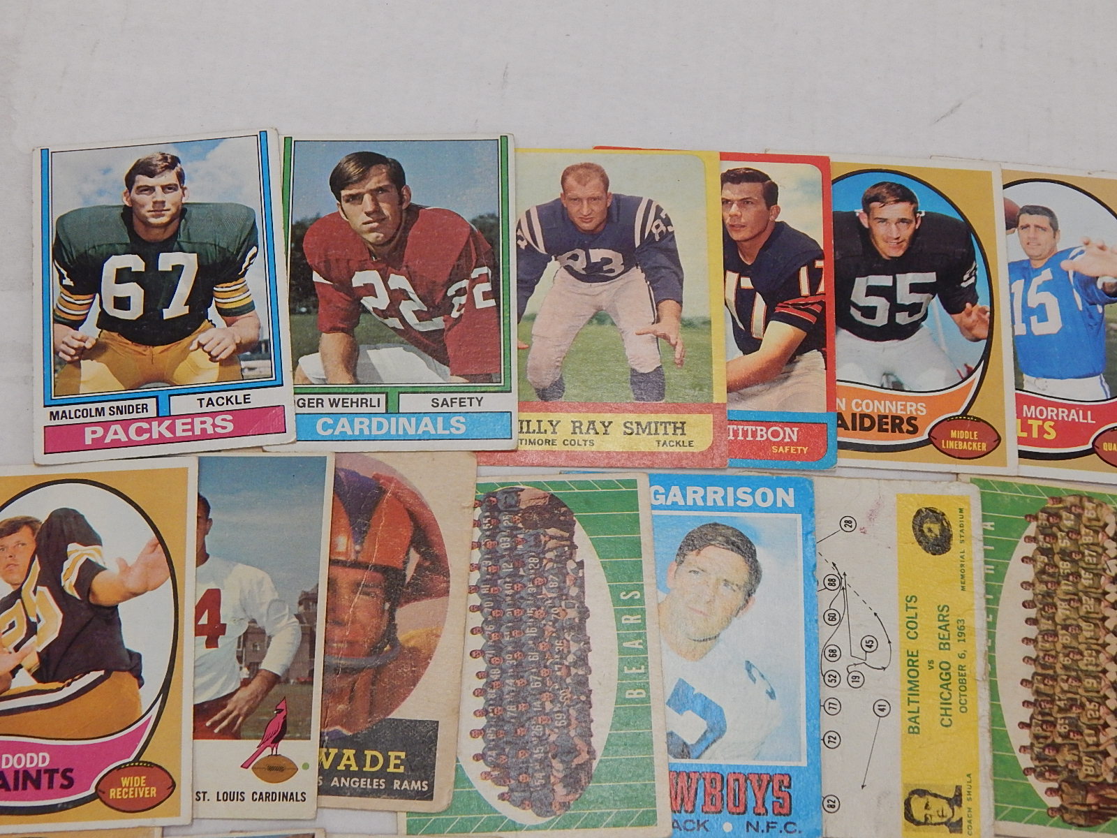 1950s to 1970s Mostly TOPPS Football Card Collection