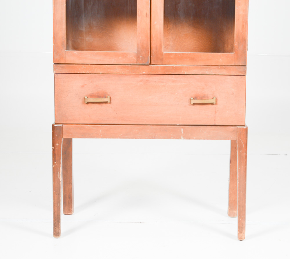 Vintage Maple China Cabinet