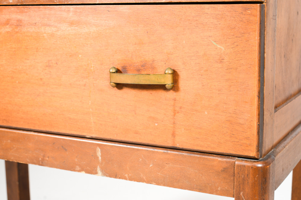 Vintage Maple China Cabinet