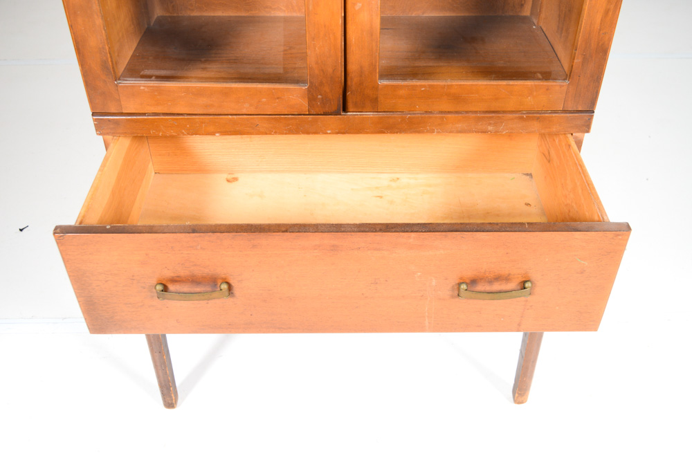 Vintage Maple China Cabinet