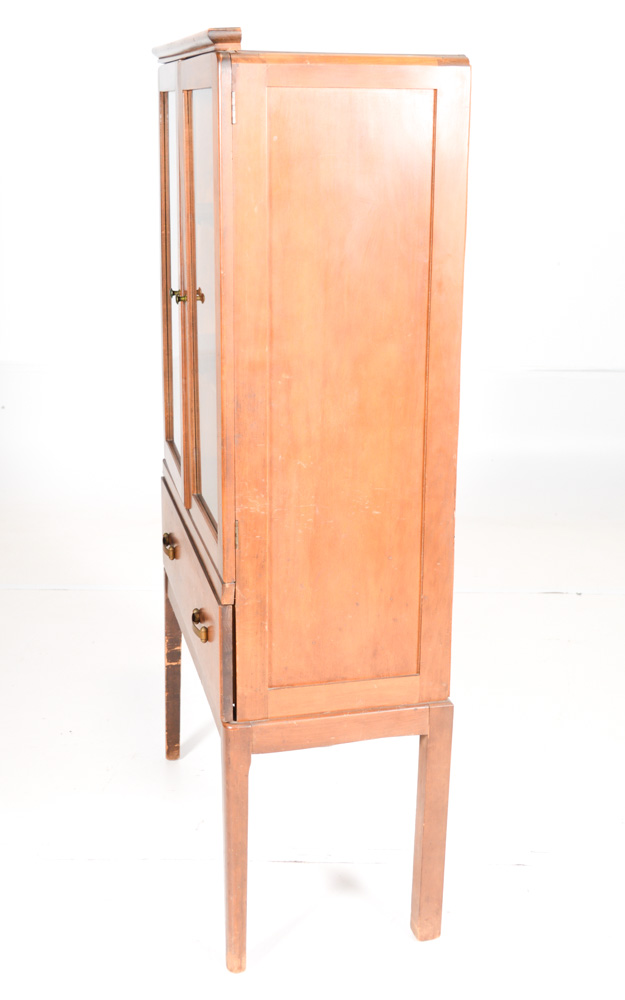 Vintage Maple China Cabinet
