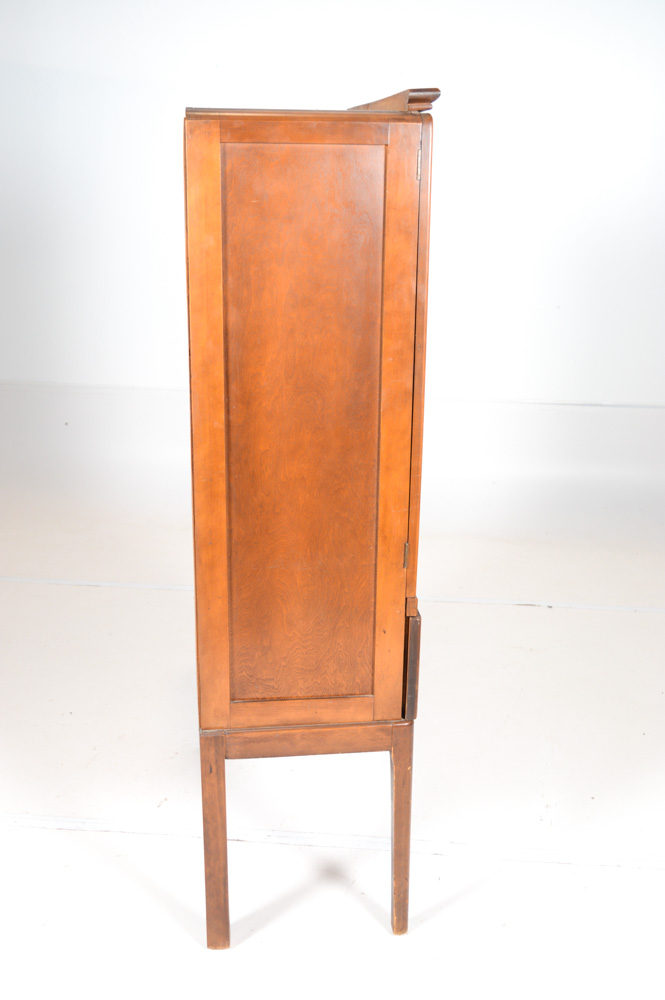 Vintage Maple China Cabinet