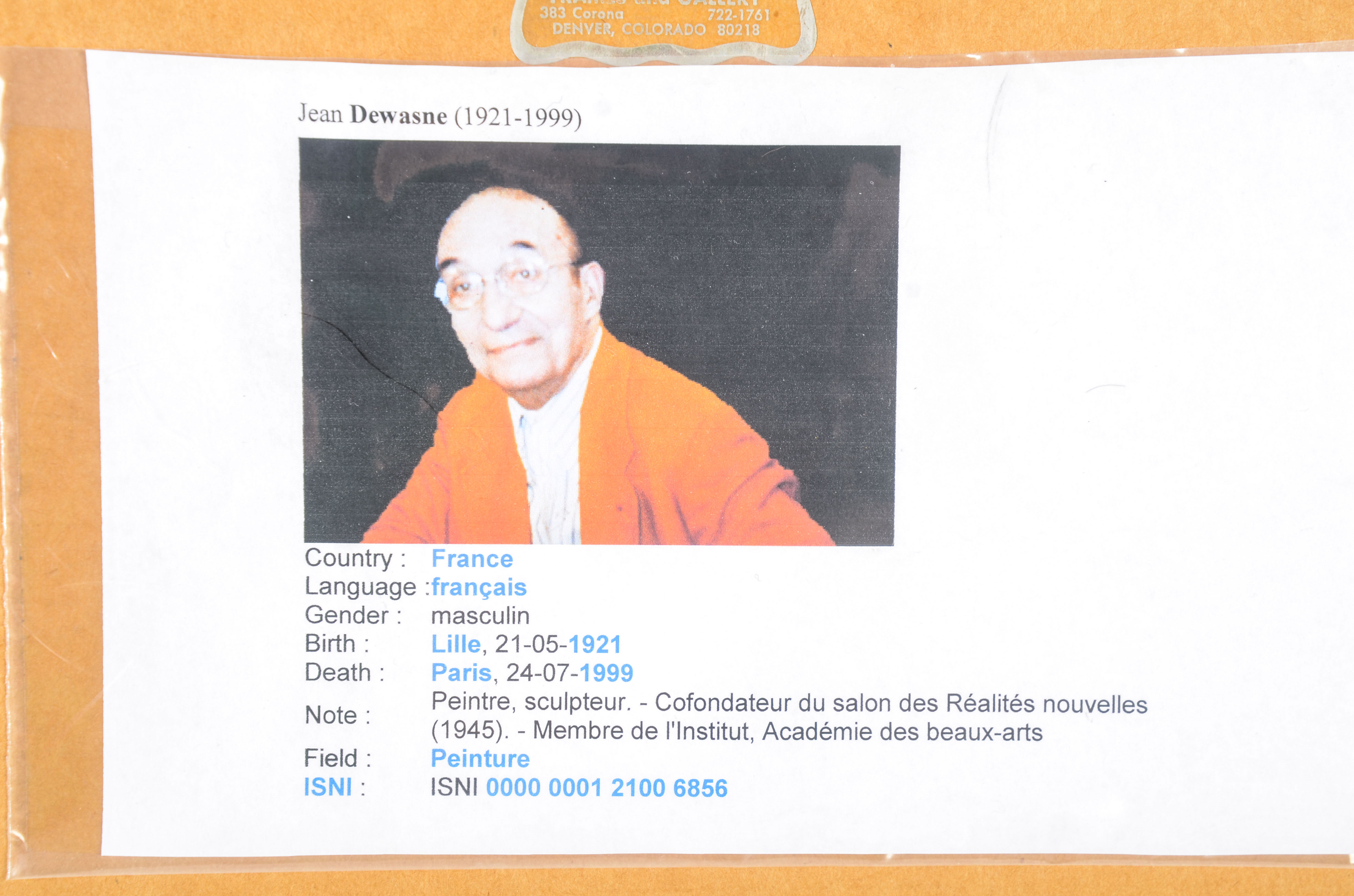 Jean Dewasne Modern Serigraph