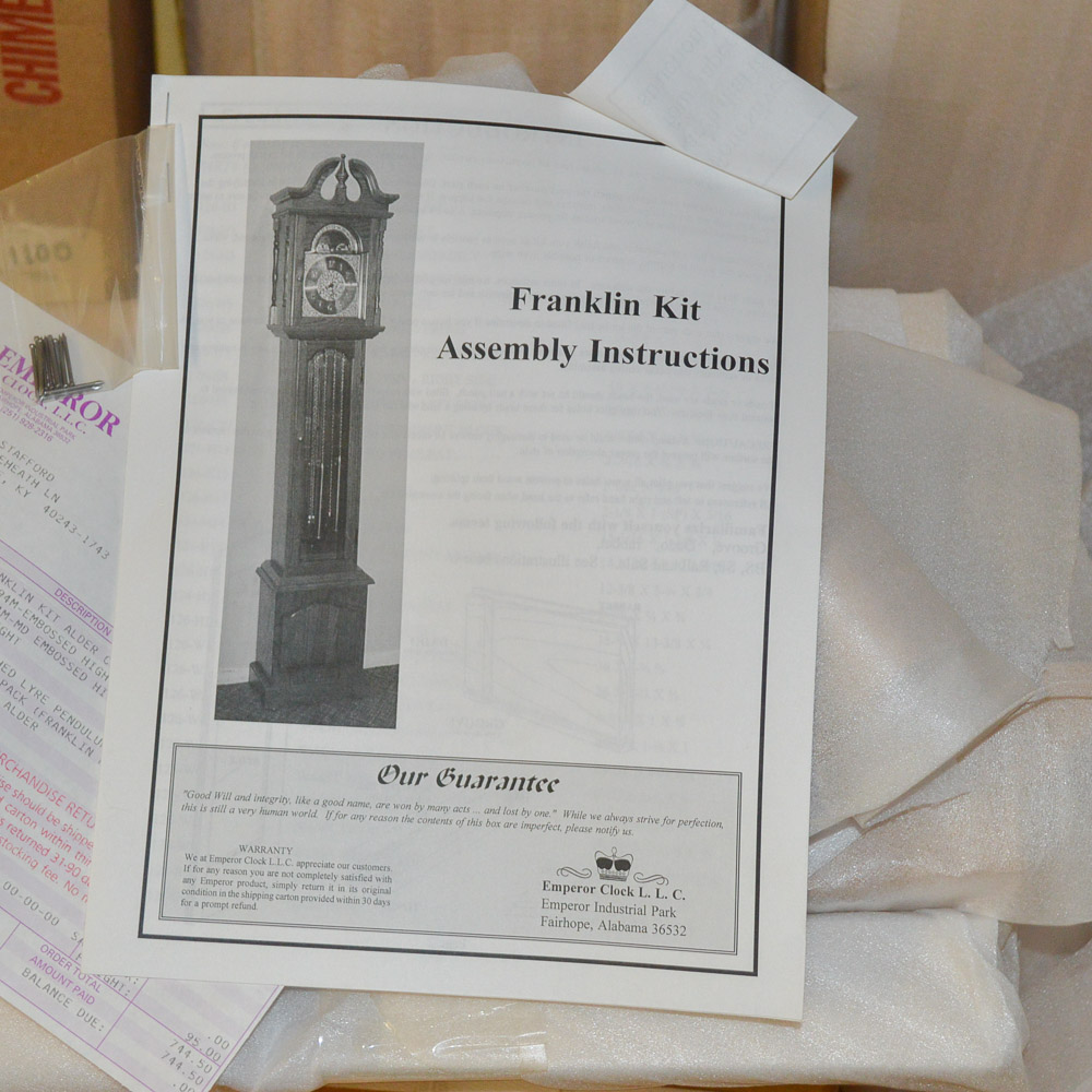 "Franklin" Emperor Grandfather Clock Kit