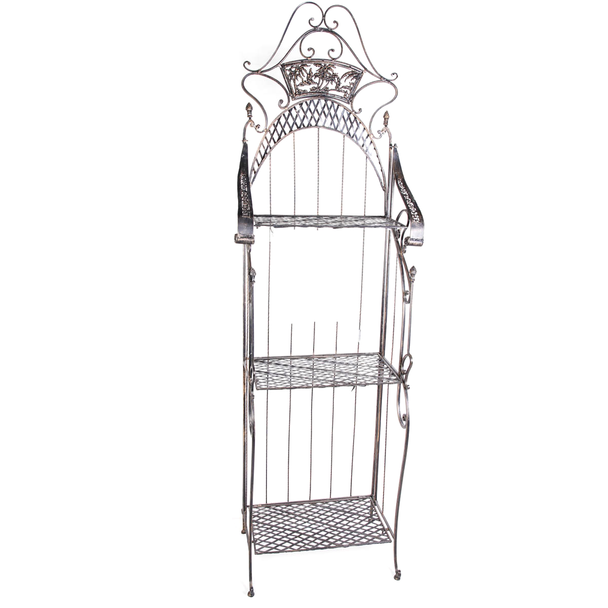 Ornate Metal Baker's Rack