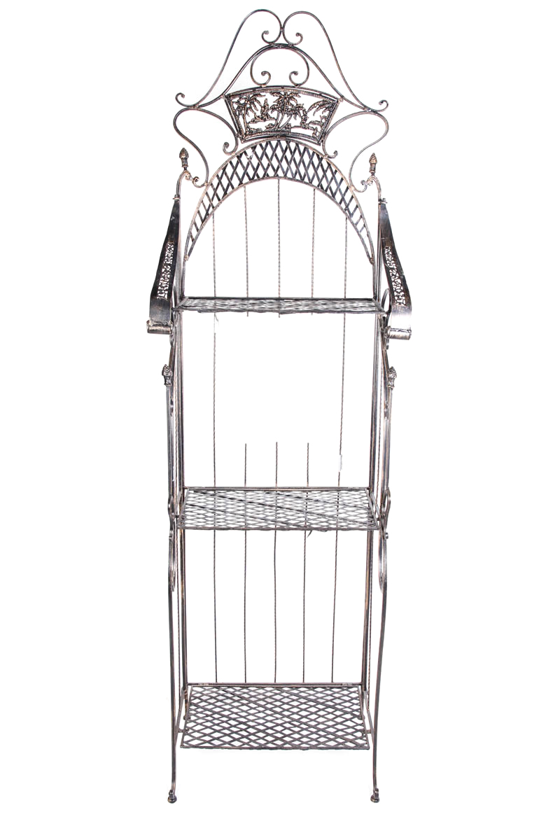 Ornate Metal Baker's Rack