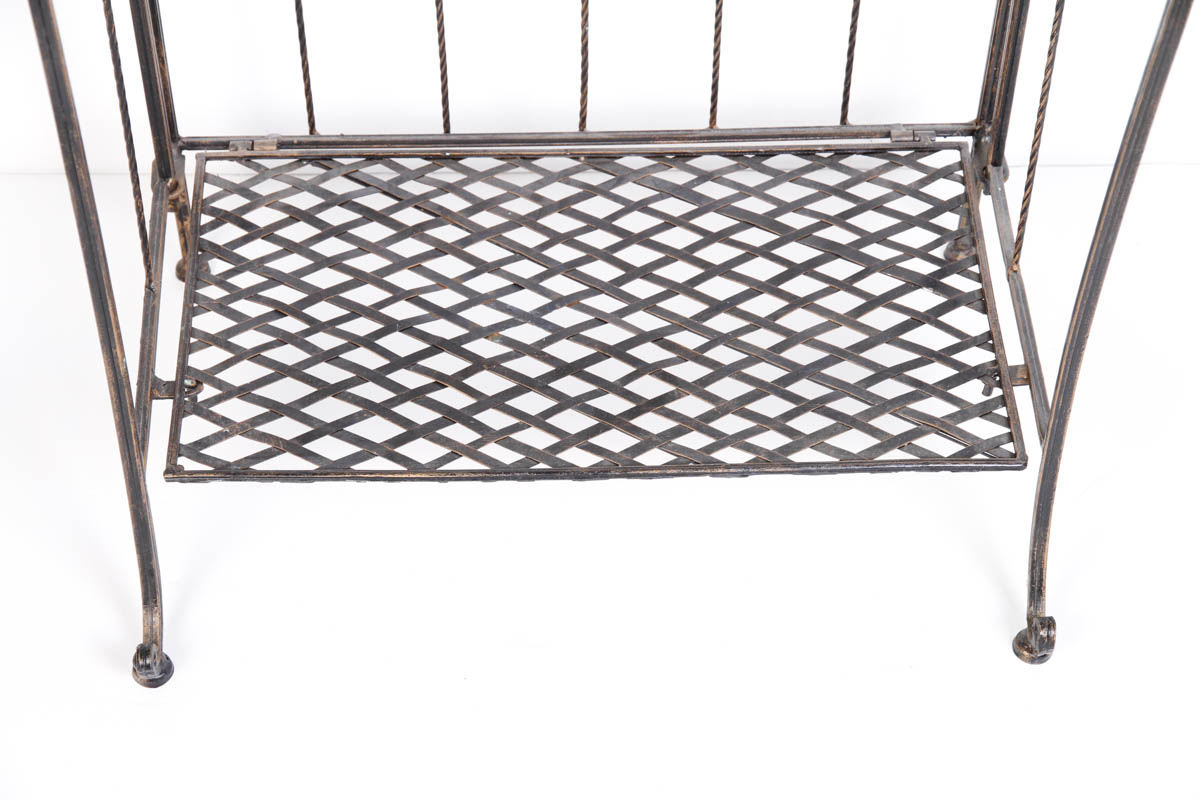 Ornate Metal Baker's Rack