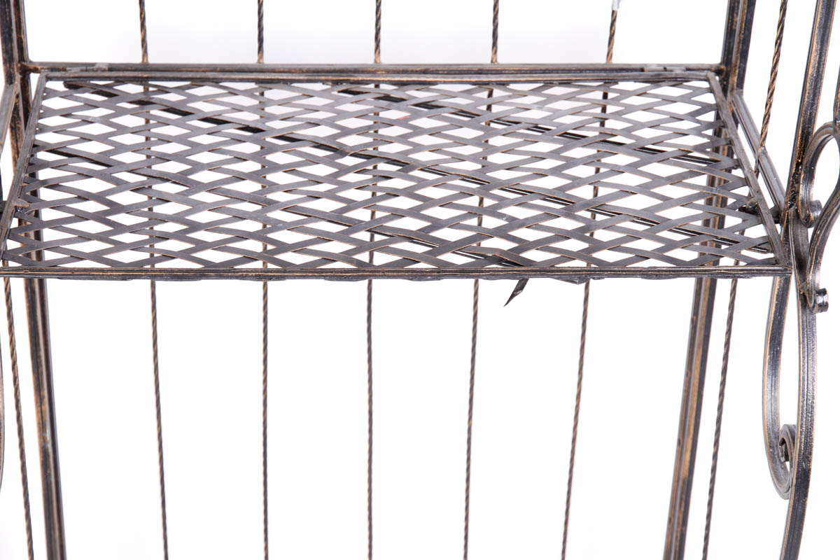 Ornate Metal Baker's Rack