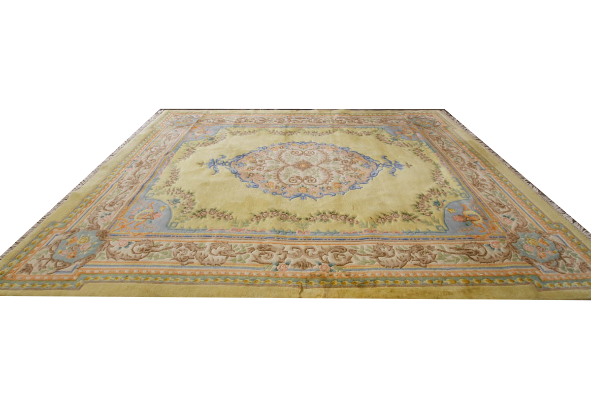 Power Loomed Chinese Carved Area Rug