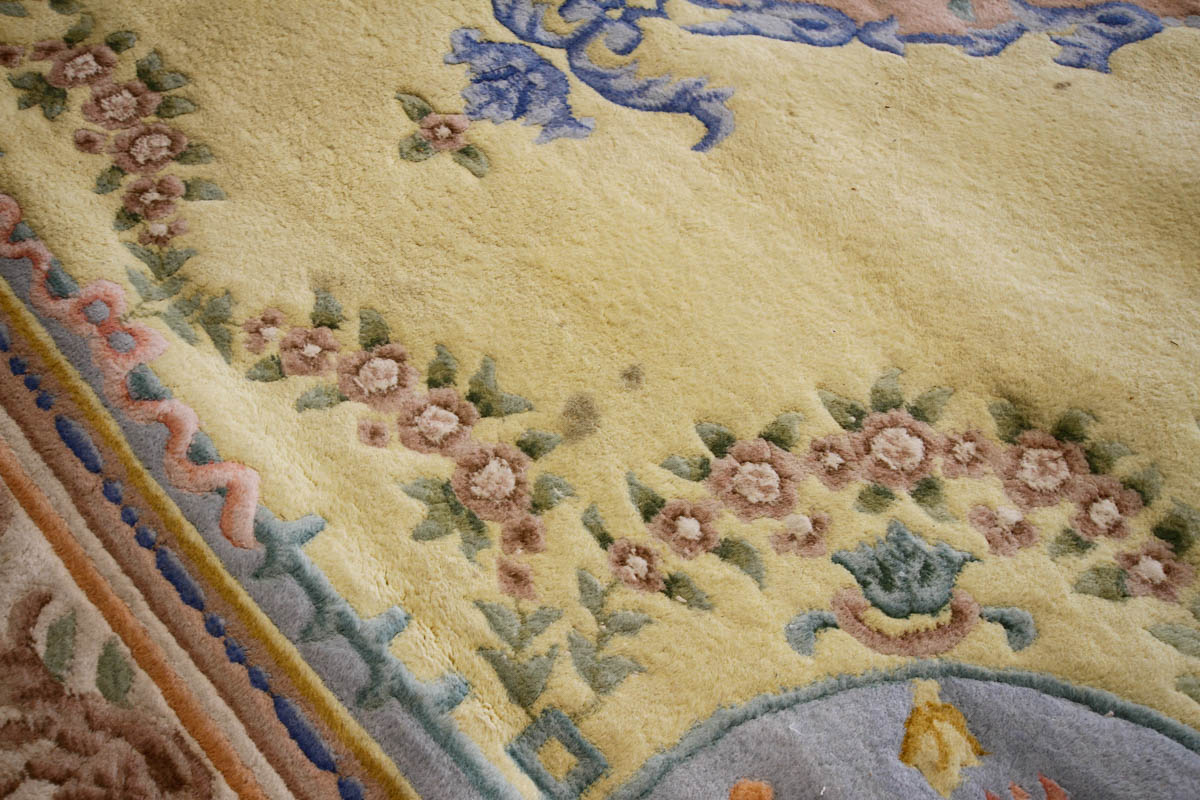 Power Loomed Chinese Carved Area Rug