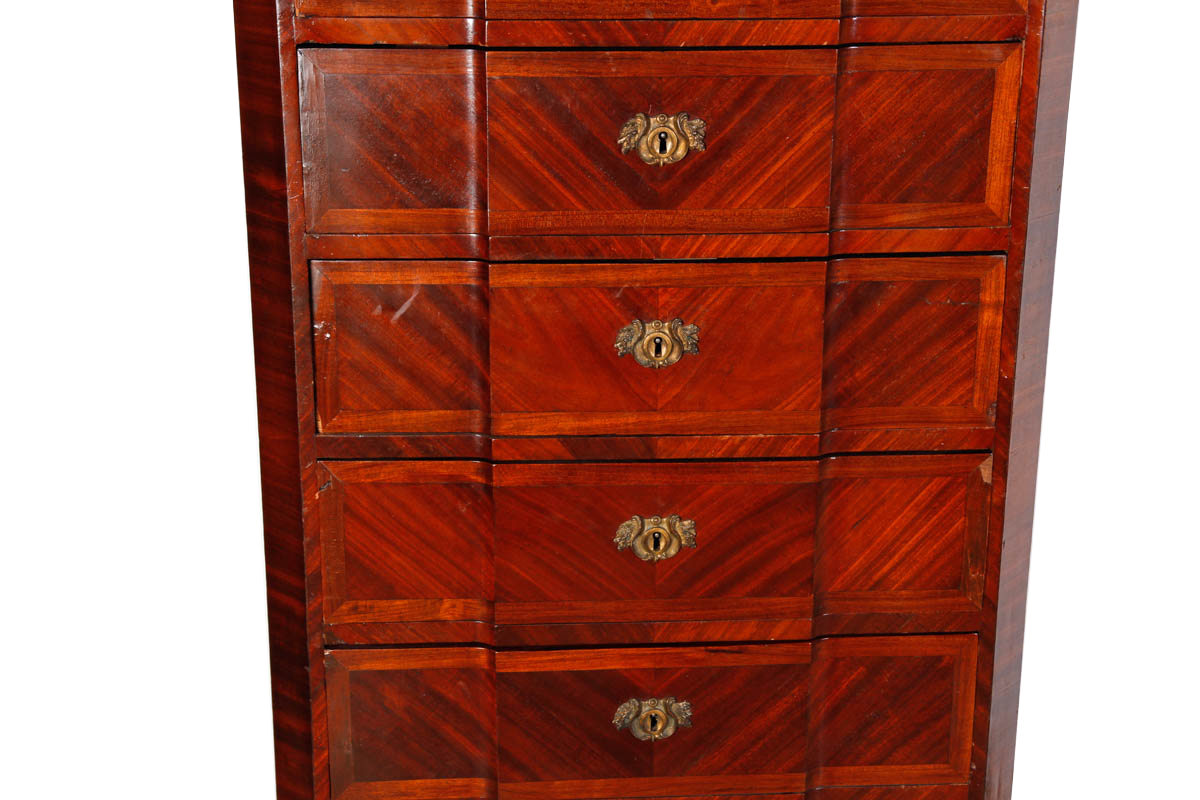 Vintage Louis XV Style Marble Top Lingerie Chest