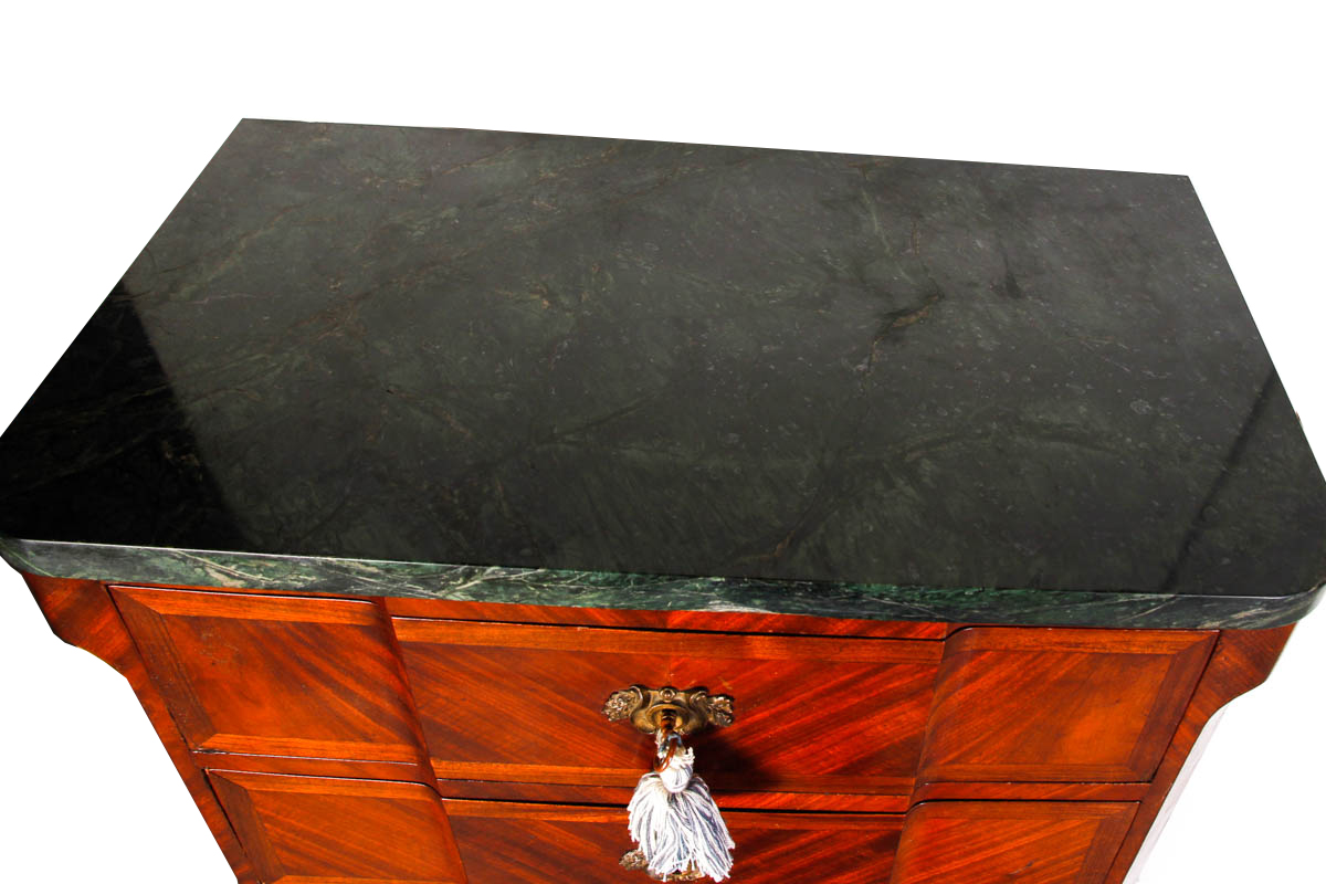 Vintage Louis XV Style Marble Top Lingerie Chest