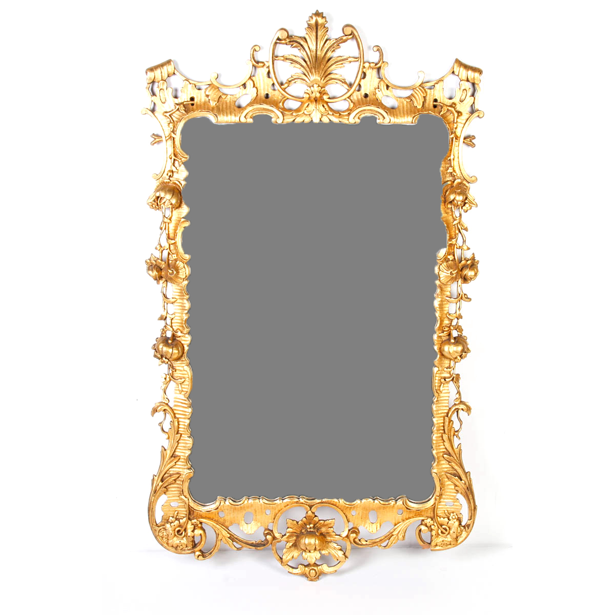 Vintage Rococo Style Gold Tone Mirror