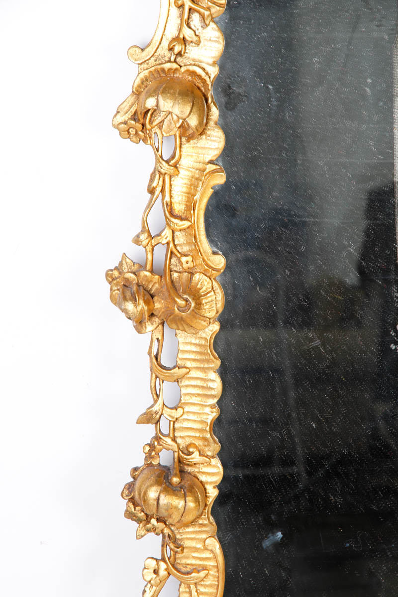 Vintage Rococo Style Gold Tone Mirror