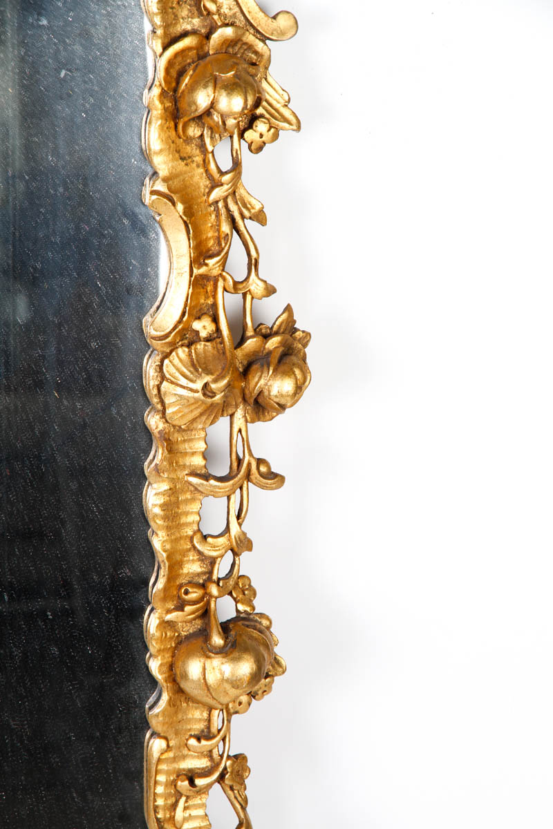 Vintage Rococo Style Gold Tone Mirror